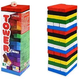 Настільна гра Strateg TOWER MINI 31064 54 бруска кубик