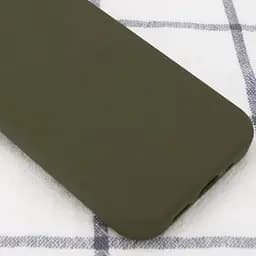 Чохол Silk Full Protective (AA) NO LOGO для Apple iPhone XR (6.1") Зелений / Dark Olive - мініатюра 3