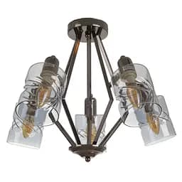 Люстра стельова Brille E14 40W BK (LK-668C/5)