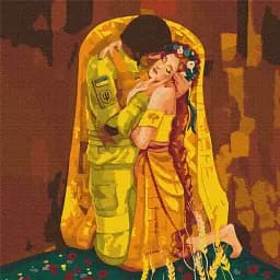 Картина по номерам Brushme В надежных объятиях ©Соломея Ковальчук 50x50 см