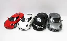 Металева інерційна легкова модель Alfa Romeo 4C 2013 5", відкриваються двері (В асортименті) - мініатюра 3