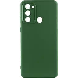 Чехол Silicone Cover Lakshmi Full Camera (A) для Tecno Spark Go 2022 (KG5m) Зеленый / Dark green
