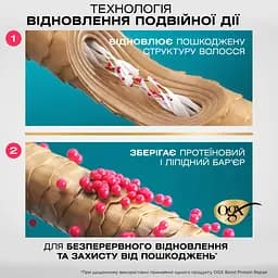 Кондиціонер OGX Бонд відновлювальний з протеїнами 385 мл - мініатюра 5