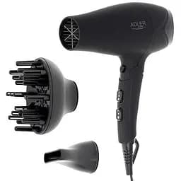 Фен для волосся складний Сушарка 2100 Вт гумовий корпус Adler AD 2267