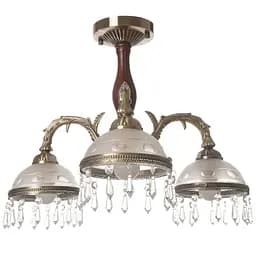 Люстра стельова Brille класична E27 60W BZ (BKL-460C/3)