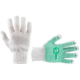 Рукавички робочі захисні Intertool 70/30 із крапкою 68г білі 9" (в упаковці 12 шт.)