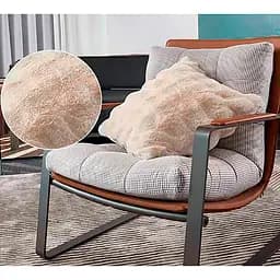 Накидка-чохол для м'яких меблів Love You ly8601 хутряна 70x70 см бежева (8601)