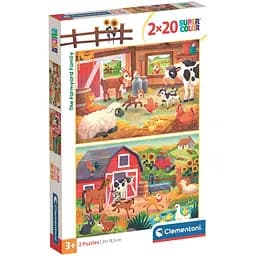  Пазл Clementoni The Farmyard Family: 2 шт. по 20 елементів (24818)