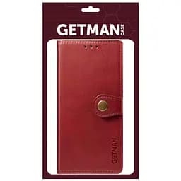 Шкіряний чохол-книжка GETMAN Gallant (PU) для TECNO Camon 16 SE Червоний - мініатюра 5