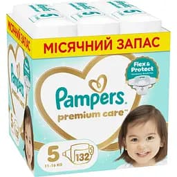 Подгузники Pampers Premium Care Размер 5 (11-16 кг) 132 шт.