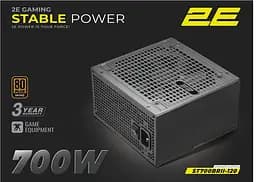 Блок питания Stable Power ATX3.1 GEN5.0 (700W) >85% 80+ Bronze 120мм 1xMB 24pin(2 2E Gaming teh0018605