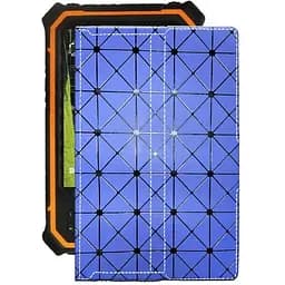 Чохол StatusCASE з екошкіри для планшету Hugerock T80V2 Синій ромб