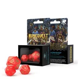 Набор кубиков RuneQuest Red & gold Expansion Dice , 3 шт. (SRQE53)