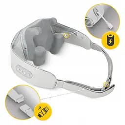 Накидка-масажер 4FIZJO Shiatsu Evo+ для шиї та спини, акумуляторний Grey (P-5905973404150) - мініатюра 7