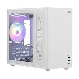 Корпус 2E Credo Plus V350WG без БР 1xUSB3.0 1х USB 2.0 1xUSB Type-C 3x120мм VGA 350мм LCS ready TG Side Panel mATX білий