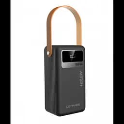 Зовнішній акумулятор Power Bank LENYES PX691D, 60000 мА·год, швидка зарядка PD 22.5W, чорний