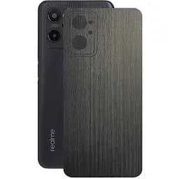 Захисна плівка StatusSKIN для Realme 9i Корпус Вініл Дерево сріблясто-чорне