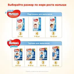 Підгузки для хлопчиків Huggies Ultra Comfort 3 (5-9 кг), 56 шт. - мініатюра 8
