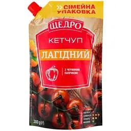 Кетчуп Щедро Нежный с красной паприкой 360 г