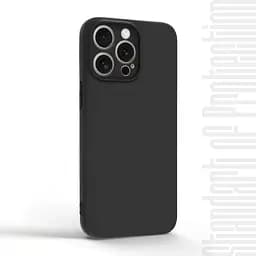 Чехол-накладка для смартфона Apple iPhone 15 Pro Max, противоударный, силиконовый, термополиуретановый (ТПУ), с защитой камеры и корпуса, черный, защита всего корпуса, ArmorStandart (ARM68248) - мініатюра 2