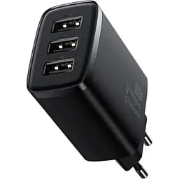 Зарядний пристрій Baseus Compact Charger 3U 17W EU black (CCXJ020101)