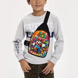 Сумка через плечо детская Супер Марио 29х17 см сумка слинг для мальчика (02185)