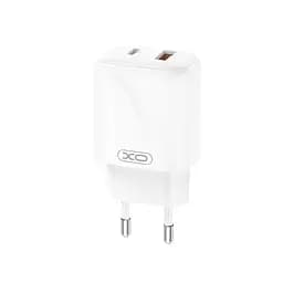 Сетевое зарядное устройство для XO L158 (EU) PD20W/QC18W (1USB-A+1USB-C) Quick Charger Белый