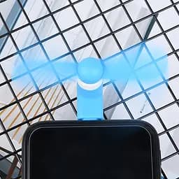 Вентилятор мобільний Lightning синій - мініатюра 2