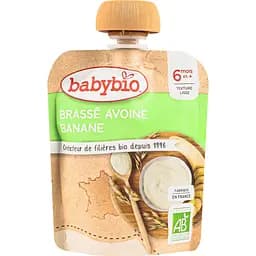 Органічне пюре Babybio з вівсяного молока з бананом 85 г