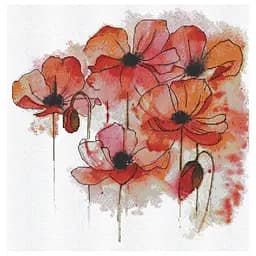 Набор для вышивания "Акварельная фантазия" AH-178 28х28 см