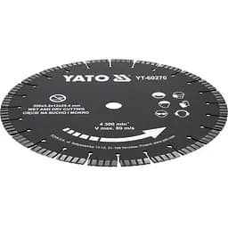 Диск відрізний сегментний алмазний по бетону YATO Ø=350/25.4x3.2 мм (YT-60270) - мініатюра 3