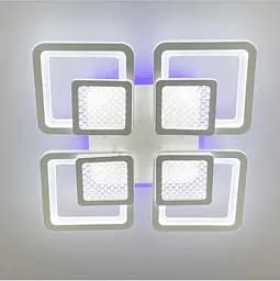 Люстра LED на 4+4 квадрата в белом цвете Line.F A 2727/4 RGB WH