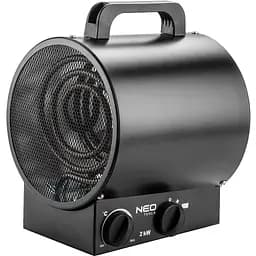 Теплова гармата Neo Tools 2,0 кВт, площа обігріву 20 кв.м., підлоговий, чорний (90-065)