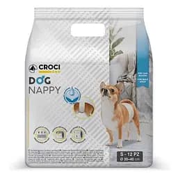 Підгузник-пов'язка для кобелів 30-40 см Croci Dog Nappy S 12 шт/уп