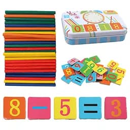 Развивающая магнитная Логическая игра 74290 цифры, математические отметки, палочки