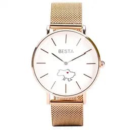 Годинник наручний класичний Besta Love UA Rosegold
