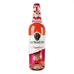 Вино Aznauri Strawberry рожеве солодке 0.75 л - мініатюра 2
