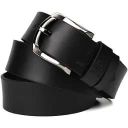 Ремінь шкіряний Grande Pelle чорний 120х4х0.5 см acs0032049