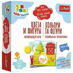Настольная игра Trefl АБВГДейка. Цвета и фигуры (Colours and shapes - Kid`s ABC) (02159)