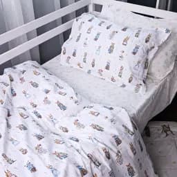 Простирадло на гумці MirSon Poplin Line Kids 03 Animals 70х190 см бежеве (2200009713323) - мініатюра 3