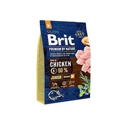 Сухой корм Brit Premium Junior M 3 кг для щенков средних пород (весом от 10 до 25 кг) (курица)