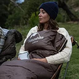 Спальник Naturehike U250S з капюшоном (NH20MSD07) 0°C - лівий - коричневий - мініатюра 5