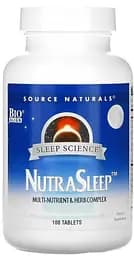 Натуральная добавка Source Naturals Nutra Sleep Sleep Science, 100 таблеток