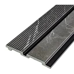 Рейка декоративная Wall Sticker PS 2900х120х12 мм Серый мрамор SW-00001751