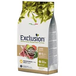 Корм Exclusion Adult Lamb Medium Breed для дорослих собак середніх порід з ягням 12 кг