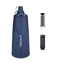 Пляшка-фільтр для води LifeStraw Peak Squeeze 1L High Mountain Blue (1033-LSW LSPSF1MBWW) - мініатюра 4