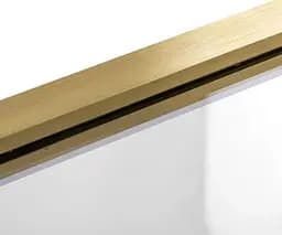 Шторка для ванни Rea Elegant 70 brushed gold нерухома REA-W6600, Універсальна, прозорий, золотий - мініатюра 5