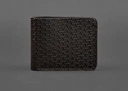 Мужской кожаный портмоне 4.1 (4 кармана) коричневый Карбон