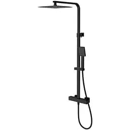 Душова система з термостатом Cersanit Bari чорний S951-841, Чорний матовий