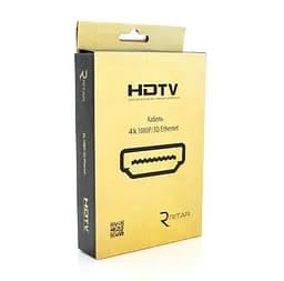 Кабель HDMI Ultra HD 4K 1080p v1.4, Ritar Premium PL348 OD-7.3mm, с фильтром, 3m - мініатюра 2